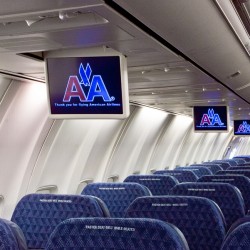 New pop down LCD screens are being in stalled.