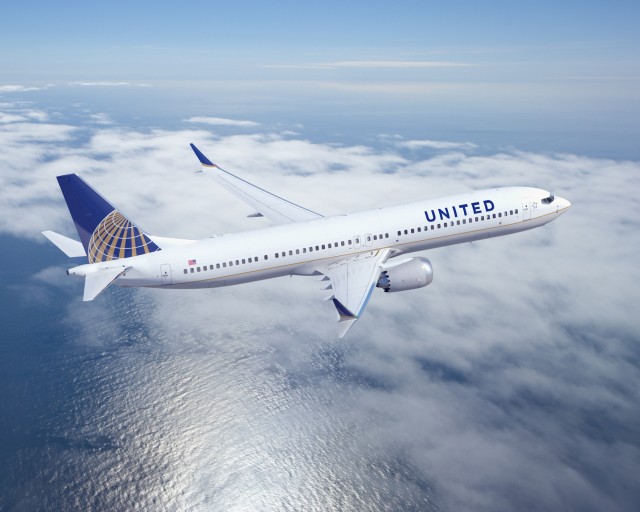 What United's Boeing 737 MAX 9 will look like. Image from United.