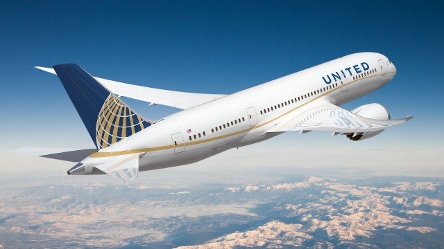 United Airline's special livery for their Boeing 787 Dreamliner. Image from United. 