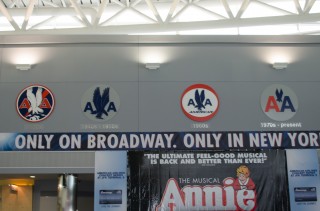 Time to update the AA logo history in T8, JFK.