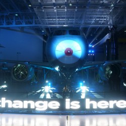 Change is there. The CSeries was unveiled this week. Photo by Chris Sloan / Airchive.com.