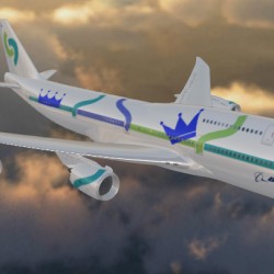 The sky is the limit when designing your own 747-8I. Design by Toby Rao, Image from Boeing.