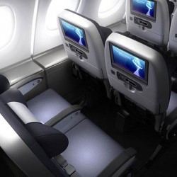 British Airways Airbus A380 World Traveller Cabin. Image by BA.
