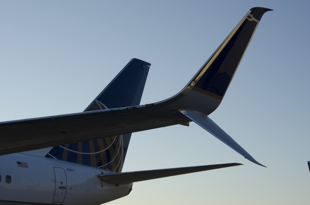 A Close up look at the new Scimitar Winglet - Photo: United Airlines