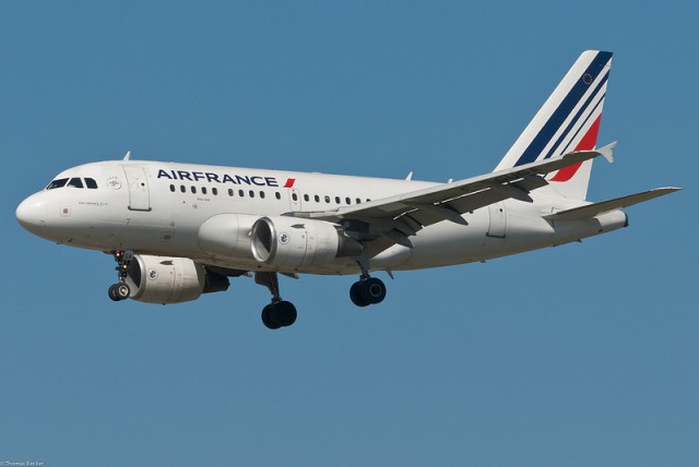 An Air France Airbus A318. Photo: Thomas Becker. 