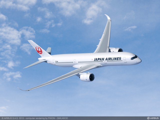 Japan Airlines became the A350 XWB’s first Japanese customer with a purchase agreement for 31 aircraft – composed of 18 A350-900s and 13 A350-1000s - Image: Airbus