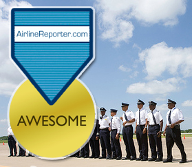 Congratulations pilots! You win the first ever AirlineReporter.com AWESOME Medal!