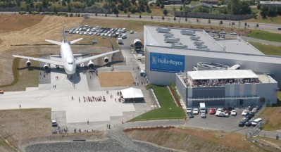 This Boeing 747 is parked outside the Future of Flight