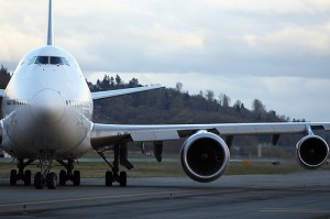 Notice the size difference of the Trent 1000 engine that is being used on the Boeing 787