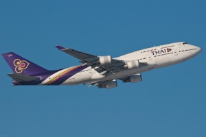 Thai Airways Boeing 747-4D7 HS-TGO in newer airline livery
