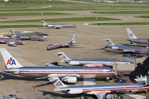 Always a lot of American Airlines' aircraft at Dallas/Forth Worth