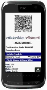 Electronic boarding passes are probably the future of airline travel.