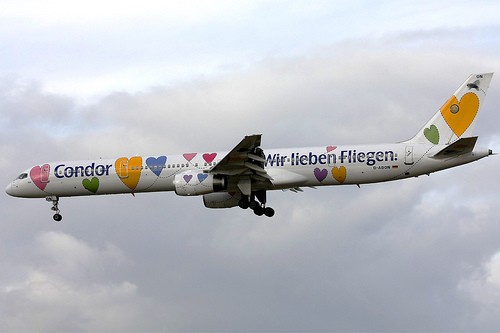 A Condor Boeing 757-300 (D-ABON) in 50th Anniversary Livery