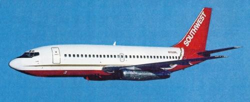 PLANE #1: This Boeing 737-2T4 photo was taken in 1991