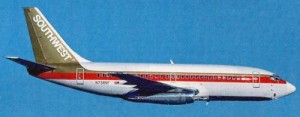 This Boeing 737-200 was leased by Southwest for about a year in 1987-88