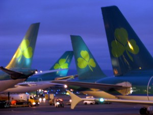 Four Aer Lingus tails