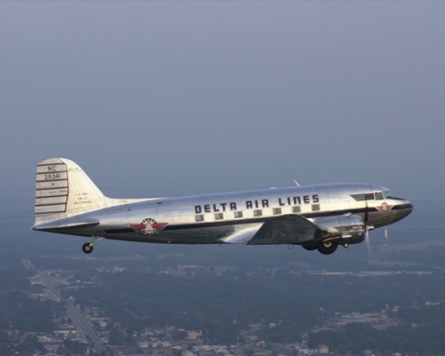 Delta Air Line's DC-3, Ship 41 in flight