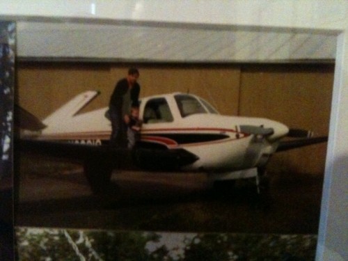 That's me as a little kid about to go for a ride in a Bonanza V-tail