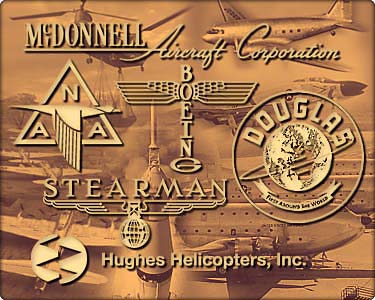 Many different logos associated with Boeing over the years. Photo from Boeing.com
