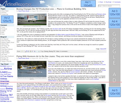 Advertise with AirlineReporter.com
