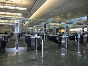 The new check-in system that Alaska Air has might look confusing and something out of the future, but it is efficient.