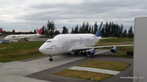 Head to the Future of Flight to get a close look of a Dreamlifter (N249BA) and four Boeing 787 Dreamliners.