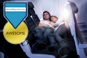 The new Skycouch on Air New Zealand earn an Awesome Medal