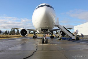 Air New Zealand Boeing 777-300ER at Paine Field.