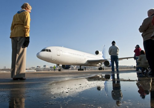 Jeanne Grauberger, who was a TWA flight attendant from 1956 to 1962, was among those at the Lockheed L-1011 touched down.