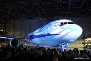 The 1000th Boeing 767 looked gorgeous in her newly painted ANA livery.