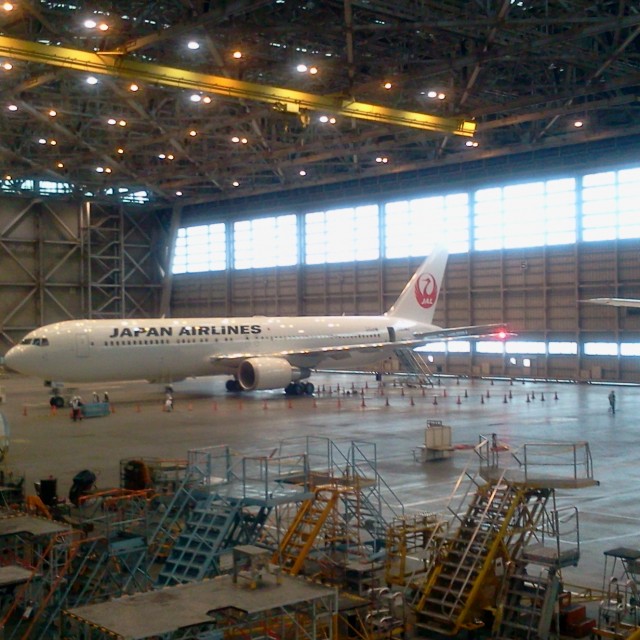 Japan Air Line's new livery on a Boeing 767-300ER. Photo from JAL.