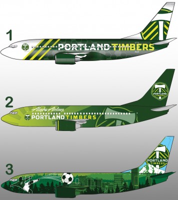 Three great Alaska Airlines Timbers livery. Which is your favorite?