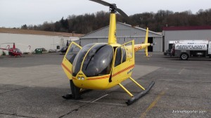 Robinson R44 helicopter that I flew in.