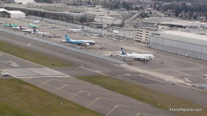 How to describe seeing the Boeing 787 Dreamliner from a helicopter. "Awesome" just doesn't do it!