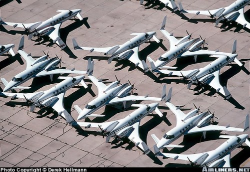 Starships waiting to be destroyed. How sad. Photo by: Derek Hellmann