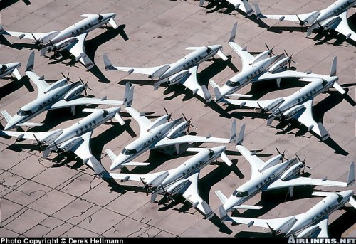 Starships waiting to be destroyed. How sad. Photo by: Derek Hellmann