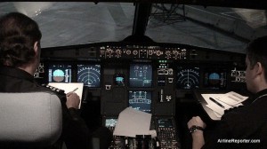 a320cockpit2 Cockpit of an Airbus A320