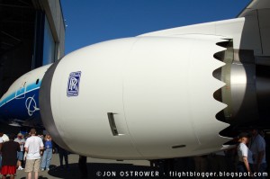 Rolls-Royce Trent 1000 on the Boeing 787 Dreamliner