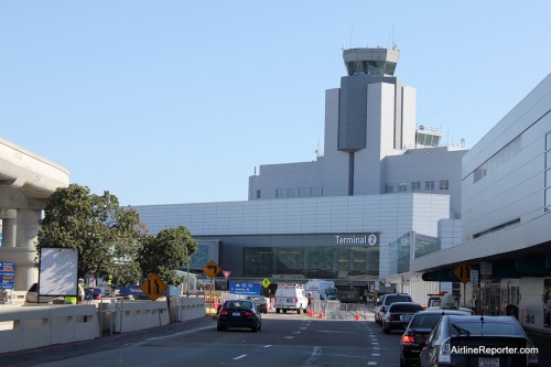 Outside view of the new Terminal 2 at SFO