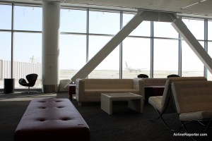 Some very comfy seating in the new terminal.