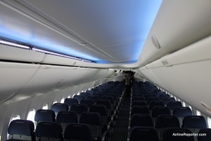 The Boeing Sky Interior on American's newest Boeing 737-800 (N867NN).
