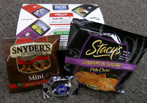 Some of the snacking goodness you will find in the box! Photo from Clint @ Horizon -- Thanks!
