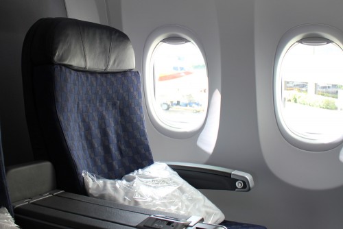 Even though the windows are the same size in the fuselage, the new interior shows more of the window.