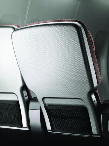 One slick carbon-fiber seat found on Qantas Airbus A380's