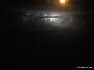 While coming into Tampa we hit some lightening. It was super impressive to see from the air, but hard to get photos.