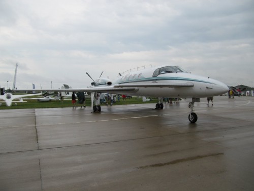 Robert Scherer's Starship NC-51 (N514RS) at Oshkosh AirVenture. Dan Webb sent this to me to rub it in my nose that I am not able to go to OSH this year. Story: http://bit.ly/935W0P