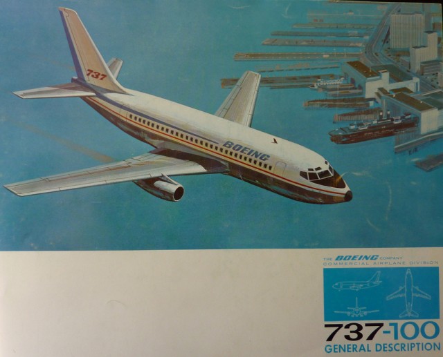 April 1965 Boeing Sales Brochure for the then soon to be Boeing 737-100 Airliner