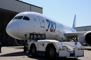 ANA's first Boeing 787 Dreamliner to be delivered on September 27th.