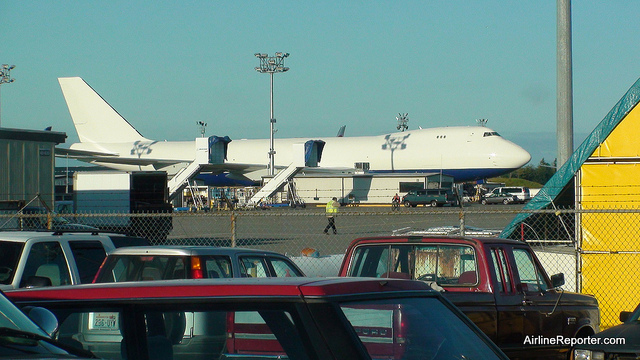 New British Airways Boeing 747-8F at Paine Field