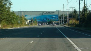 Boeing's hangars in Everett, WA (don't worry I was passenger when taking this photo)